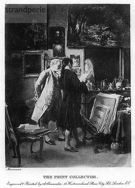 Der Druckschriftensammler  1908-1909.Künstler: A Alexander
