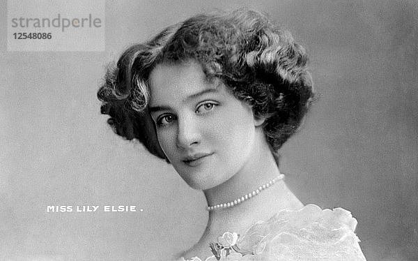 Lily Elsie (1886-1962)  englische Schauspielerin  Anfang des 20. Jahrhunderts.Künstler: Johnston & Hoffman