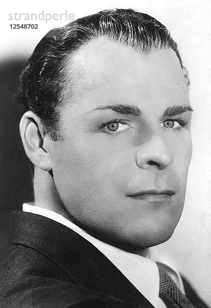 Brian Donlevy (1901-1972)  amerikanischer Schauspieler  ca. 1930er bis 1940er Jahre. Künstler: Unbekannt