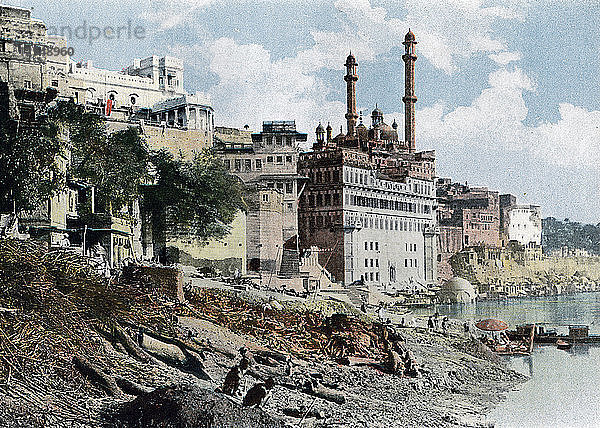 Die Aurangzeb-Moschee  Varanasi  Indien  um 1890. Künstler: Unbekannt