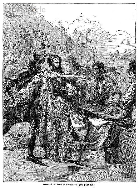 Verhaftung des Herzogs von Gloucester. Künstler: Charles Joseph Staniland