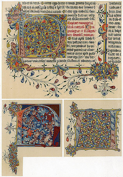 Illuminierte Anfangsbuchstaben  1405-1415. Künstler: Unbekannt