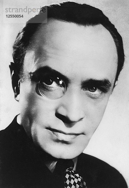Conrad Veidt (1893-1943)  deutscher Schauspieler  ca. 1930er bis 1940er Jahre. Künstler: Unbekannt