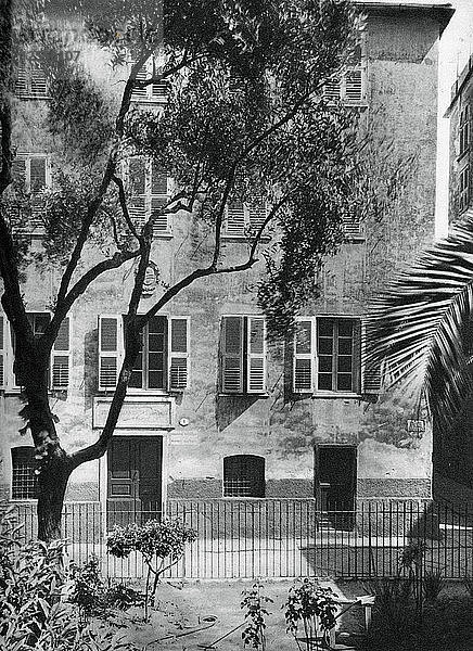 Das Geburtshaus von Napoleon  Ajaccio  Korsika  1937  Künstler: Martin Hurlimann