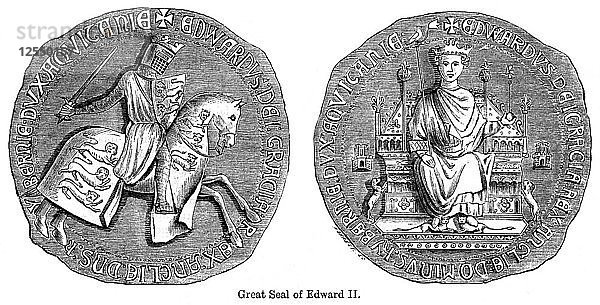 Großes Siegel von Edward II. Künstler: Unbekannt