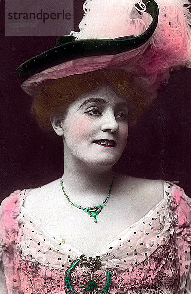 Evie Greene (1875-1917)  englische Schauspielerin  1906.Künstler: Rotary Foto