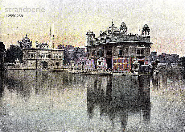 Goldener Tempel  Amritsar  Punjab  Indien  um 1890. Künstler: Unbekannt