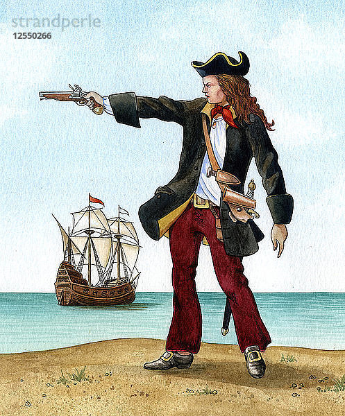 Anne Bonny  um 1698  irische Piratin  Künstlerin: Karen Humpage