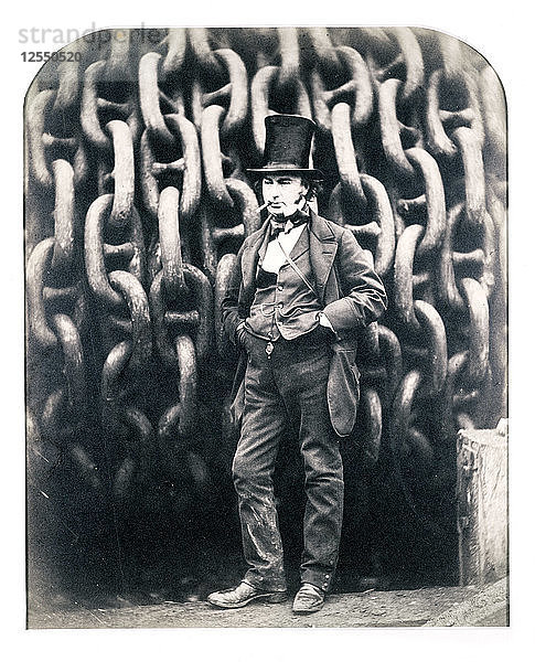 Isambard Kingdom Brunel  britischer Ingenieur  1857. Künstler: Robert Howlett