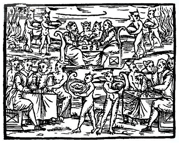 Der Hexensabbat  1608 (19. Jahrhundert). Künstler: Unbekannt