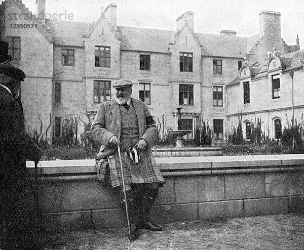 König Edward VII (1841-1910) in Balmoral  Schottland  1908.Künstler: Königin Alexandra