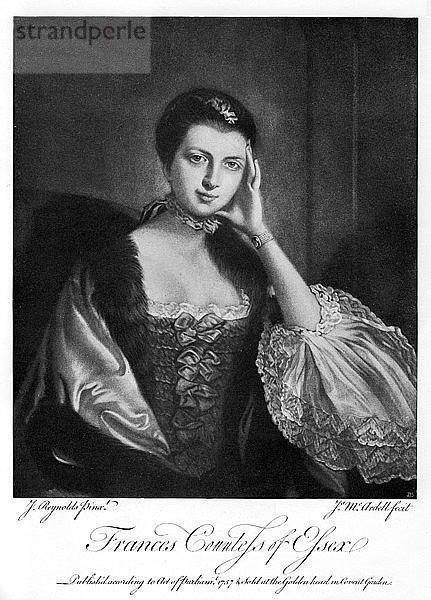 Frances  Gräfin von Essex  1757  (1905). Künstler: James McArdell