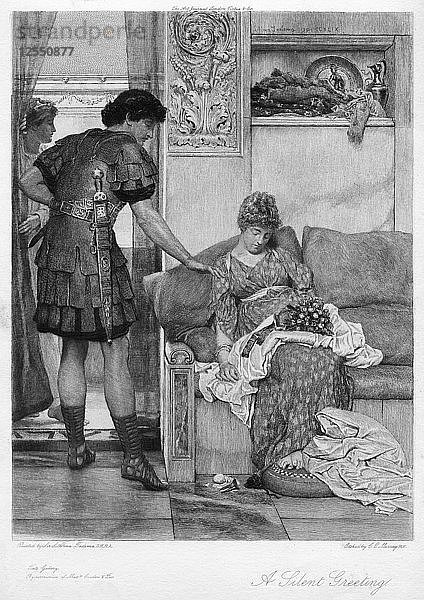 Ein stiller Gruß  20. Jahrhundert.Künstler: Sir Lawrence Alma-Tadema