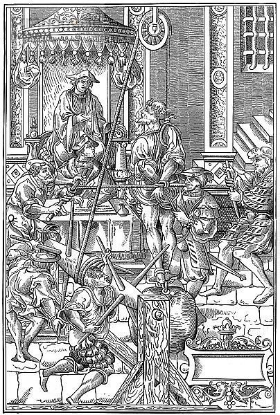 Folter  1541 (1849).Künstler: A Bisson