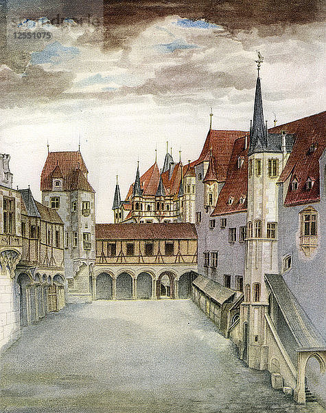 Schlosshof  Innsbruck  16. Jahrhundert  (1936). Künstler: Albrecht Dürer