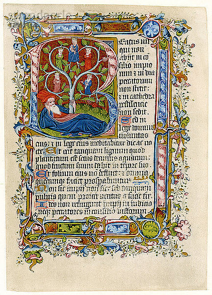 Baum von Jesse  frühes 15. Jahrhundert Künstler: Meister der Beaufort-Heiligen