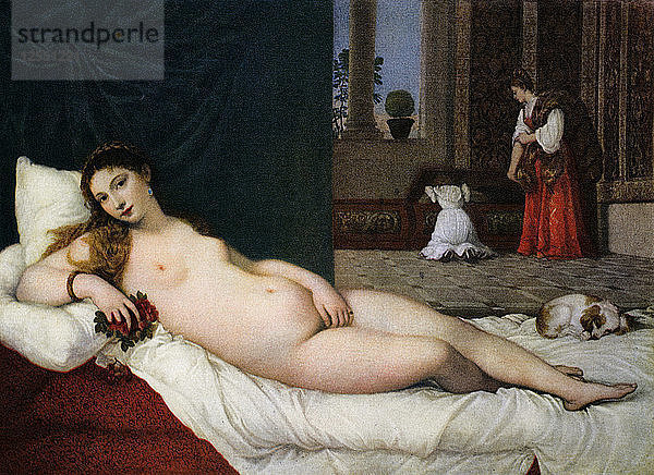 Venus von Urbino  um 1538  (1937). Künstler: Tizian