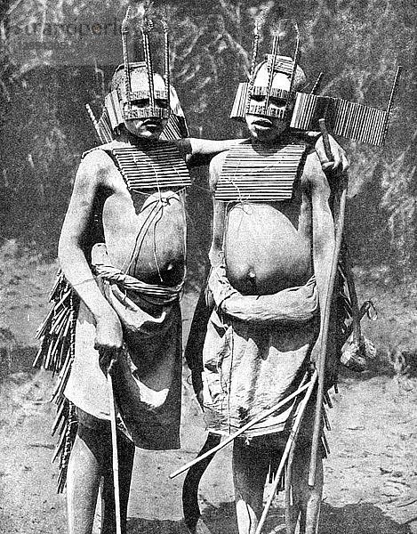Zwei Hexendoktoren  Tanganjika (Tansania)  Afrika  1936.Künstler: GPA