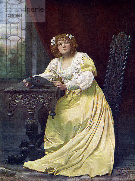 Eva Moore (1870-1955)  englische Schauspielerin  1899-1900.Künstler: W&D Downey