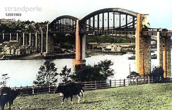 Die Royal Albert Bridge  Saltash  Cornwall  1926  Künstler: Cavenders Ltd