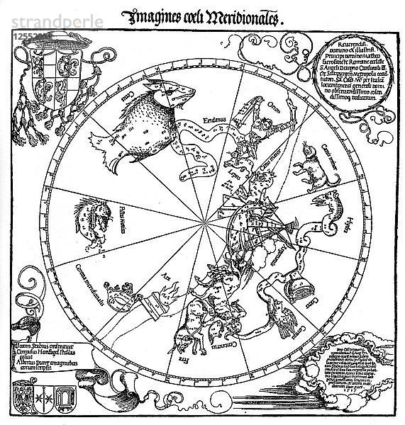 Karte des südlichen Himmels  1515  (1936). Künstler: Albrecht Dürer