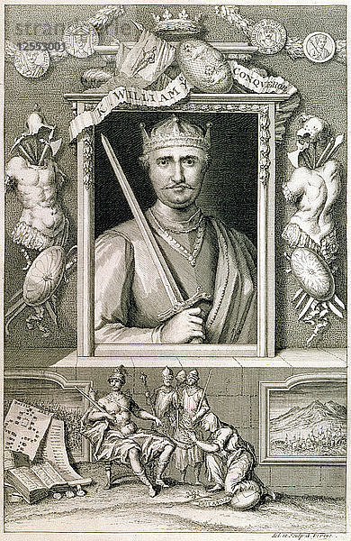 Wilhelm der Eroberer  11. Jahrhundert  Herzog der Normandie und König von England  (18. Jahrhundert). Künstler: George Vertue