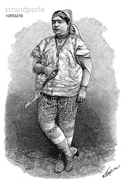 Tunesische Jüdin  um 1890. Künstler: Henri Thiriat