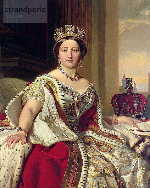 Königin Victoria  1859. Künstler: Franz Xaver Winterhalter