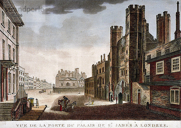 Tor des St. Jamess Palace  Westminster  London  um 1800. Künstler: Anon
