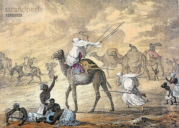 Ein Sandwind in der Wüste  1821. Künstler: Denis Dighton