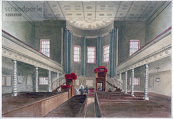 Innenansicht der St Pancras New Church  London  1855. Künstler: W. Gast