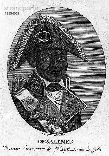 Jean-Jacques Dessalines  Kaiser von Haiti  1806. Künstler: Rea
