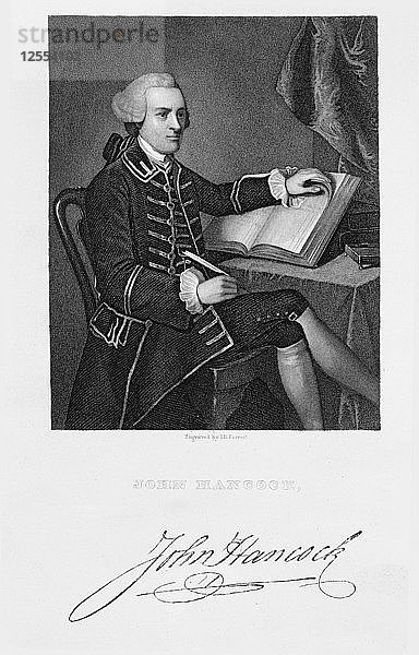 John Hancock  amerikanischer Staatsmann  (19. Jahrhundert). Künstler: John B. Forrest