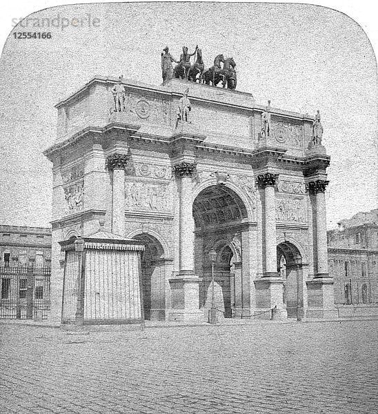 Arc de Triomphe du Carrousel  Paris  Ende des 19. Jahrhunderts.Künstler: Albert Hautecoeur