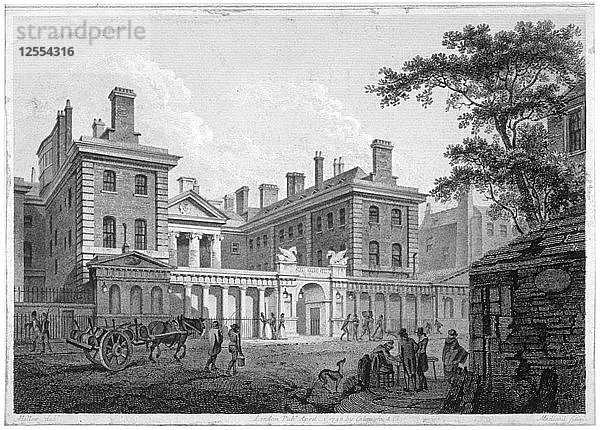 Admiralität  Whitehall  Westminster  London  1796. Künstler: Thomas Medland
