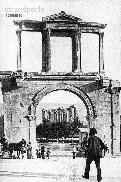 Der Tempel des Zeus  Olympia  Griechenland  1922.Künstler: Keystone
