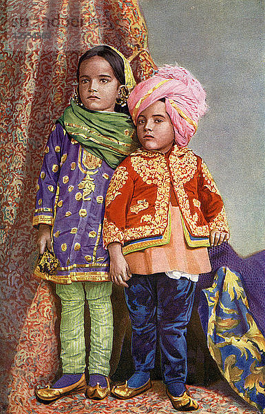 Hinduistische Kinder in Nord-Kaschmir  Indien  1922. Künstler: Unbekannt