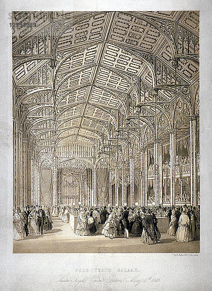 Innenraum des Covent Garden Theartre  Bow Street  Westminster  London  1845. Künstler: Day & Haghe