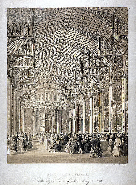 Freihandelsbasar im Covent Garden Theatre  London  1845. Künstler: Day & Haghe