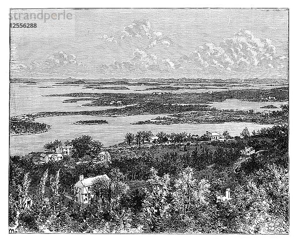 Blick vom Gibbs Hill  Bermudas  um 1890. Künstler: Unbekannt