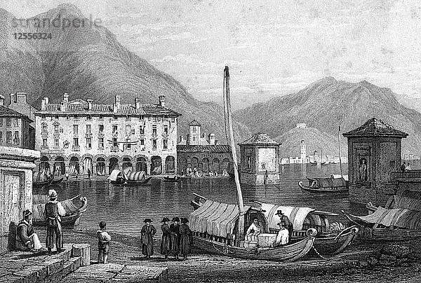 Como und Comer See  Lombardei  Italien  19. Jahrhundert: Thomas Barber