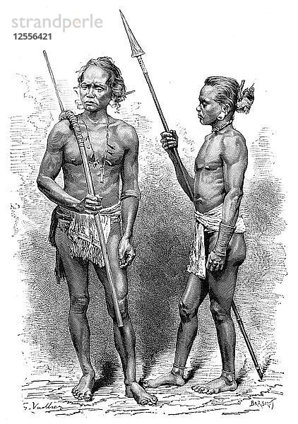 Moi-Volk  Indonesien  1895.Künstler: Charles Barbant