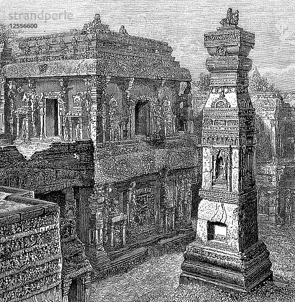 Der Palast von Kailash  Ellora  Indien  1895. Künstler: Unbekannt