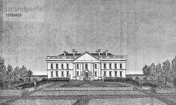Das Haus des Präsidenten  Nordportikus  USA  1834 (1908). Künstler: Unbekannt
