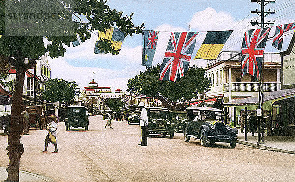 Bay Street  Nassau  Bahamas  1931. Künstler: Unbekannt