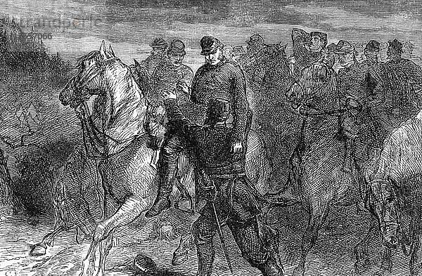 General Jackson tödlich verwundet  (Ende 19. Jahrhundert). Künstler: Unbekannt