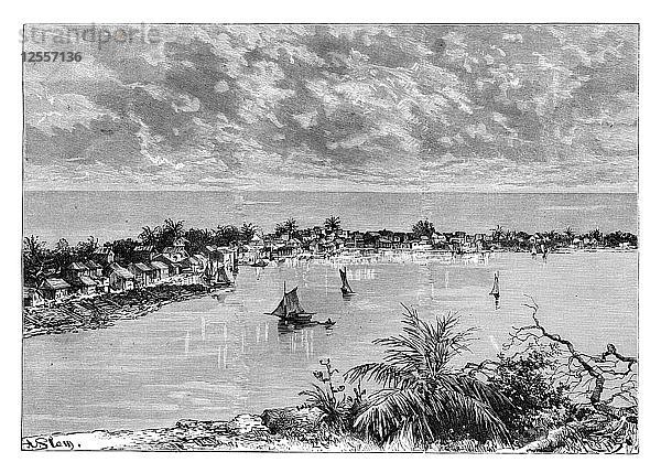 Gesamtansicht von Hopetown  Abaco Island  um 1890 Künstler: A Kohl