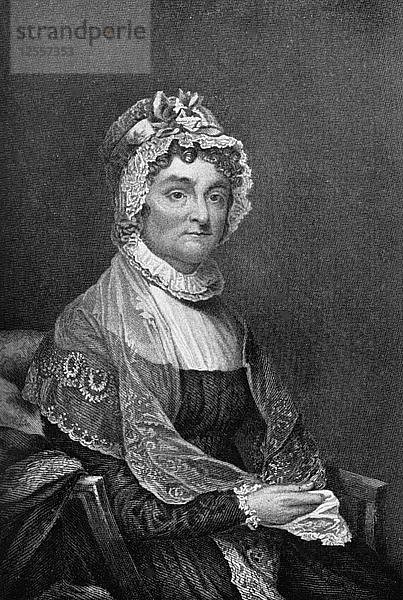 Abigail Adams (1744-1818)  Ehefrau von Präsident John Adams  18. Jahrhundert (1908). Künstler: Unbekannt