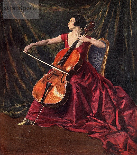 Madame Suggia  1920-1923  (1933). Künstler: Augustus John