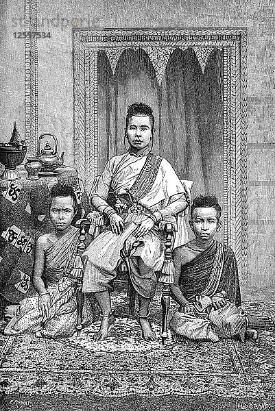 Die Königinmutter der Kambojan (Khmer)  Kambodscha  1895. Künstler: Unbekannt
